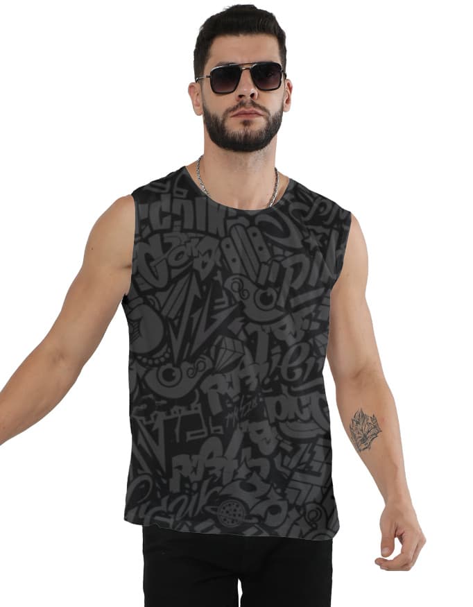 Manga Flow — AOP Muscle Tee